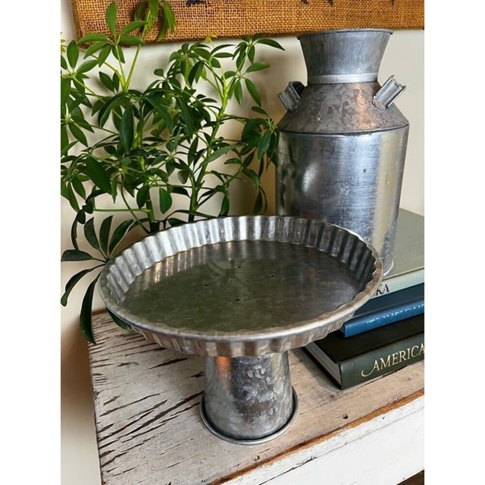 ✨ Vintage Rustic Farmhouse Decor Set / Mini Milkcan & Cake Stand ✨